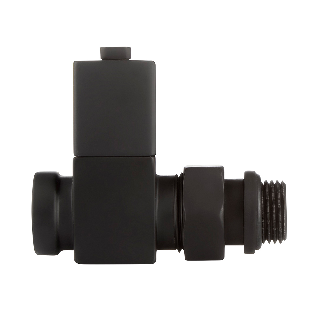 Набор дизайн-вентилей Royal Thermo CUBE 1/2 прямой (черный)