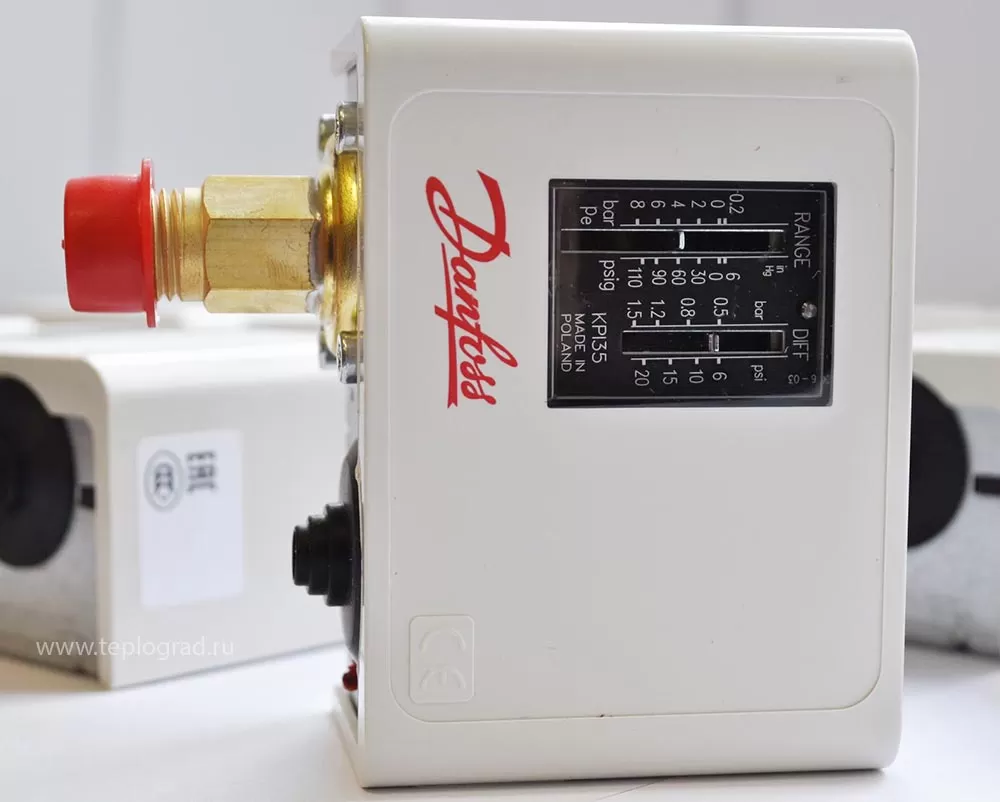 Реле давления Danfoss KPI 35 -0,2-8 бар 1/4 Реле давления Danfoss KPI 35 -0,2-8 бар 1/4