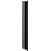 Стальной трубчатый радиатор Royal Thermo Insignia C2180 6 секций, боковое подключение (черный мат)