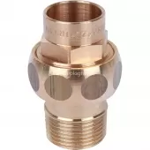 Сгон 22x3/4 ВП-НР Sanha 4331g с плоским уплотнением, бронза 143312234