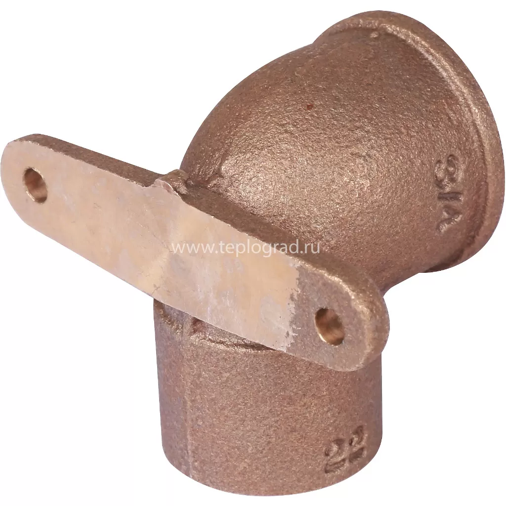 Настенная водорозетка 22x3/4 Sanha 4472g, бронза 144722234