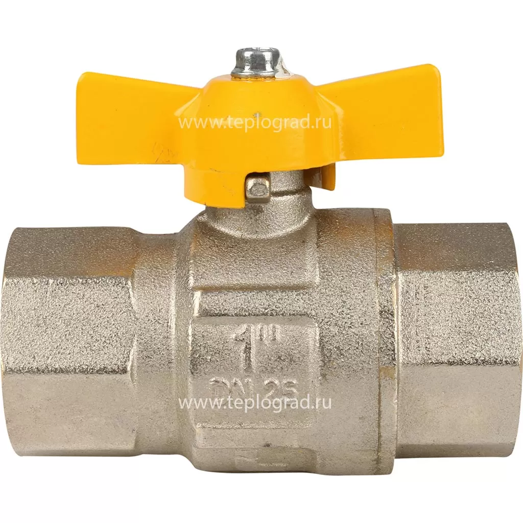 Кран шаровой для газа Itap LONDON 068 ВВ 1, ручка бабочка