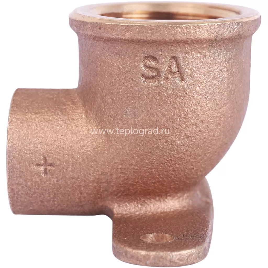 Настенная водорозетка 15x1/2 Sanha 4472g, бронза 144721512