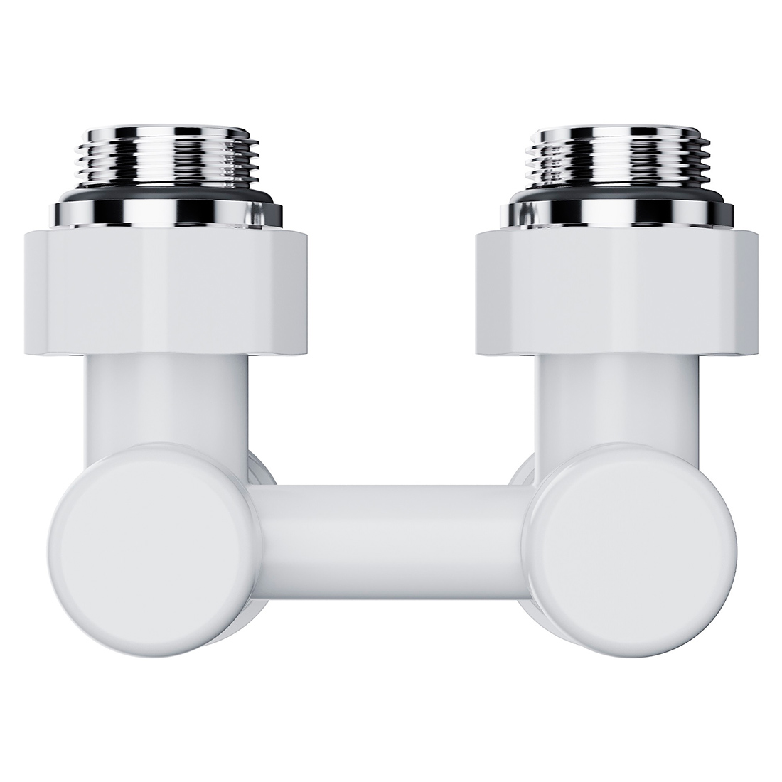 Узел нижнего подключения Royal Thermo Design угловой 1/2x3/4, белый