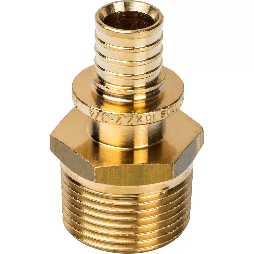 Переходник Stout НР 16x3/4 для труб из сшитого полиэтилена