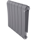 Биметаллический радиатор Royal Thermo Infinity 500 Silver Satin VR80 6 секций с нижним подключением