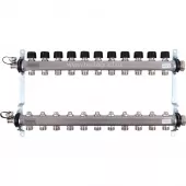 Коллектор Uponor Smart S на 11 выходов с клапанами