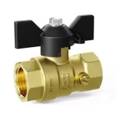 Кран шаровой LD Pride для манометра ВВ 1/2 ручка бабочка