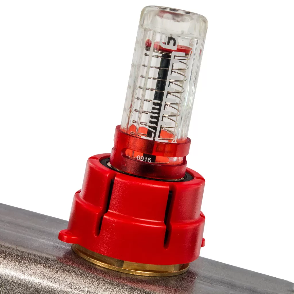 Коллектор Stout на 2 выхода из нержавеющей стали с расходомерами - SMS 0917 000002 Коллектор Stout на 2 выхода из нержавеющей стали с расходомерами - SMS 0917 000002