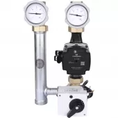 Насосная группа Meibes MK со смесителем 1, насосом Grundfos UPM3 Hybrid 25-70 и сервоприводом