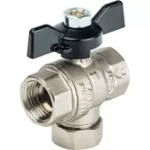 Шаровой кран Stout с фильтром ВР-ВР 1/2, ручка бабочка