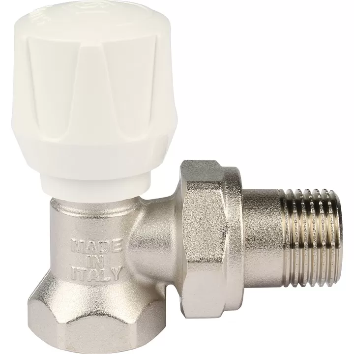 Клапан ручной терморегулирующий Stout, угловой 1/2 Клапан ручной терморегулирующий Stout, угловой 1/2
