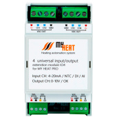 Блок расширения дискретно-аналоговых входов/выходов MyHeat IO4