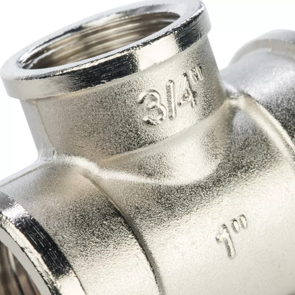 Тройник переходной 1x3/4x1 ВВ никелированный Stout