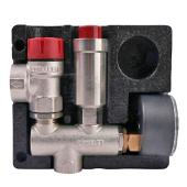 Группа безопасности котла Zeissler 1/2 до 50 кВт с термоизоляцией