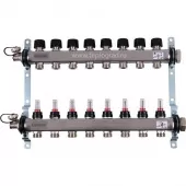 Коллектор Uponor Smart S на 8 выходов с расходомерами Коллектор Uponor Smart S на 8 выходов с расходомерами