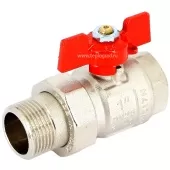 Кран шаровой Uni-fitt Etalon с американкой  НВ 1, ручка бабочка