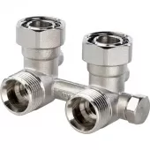 Узел нижнего подключения радиатора для однотрубной системы Stout угловой 3/4