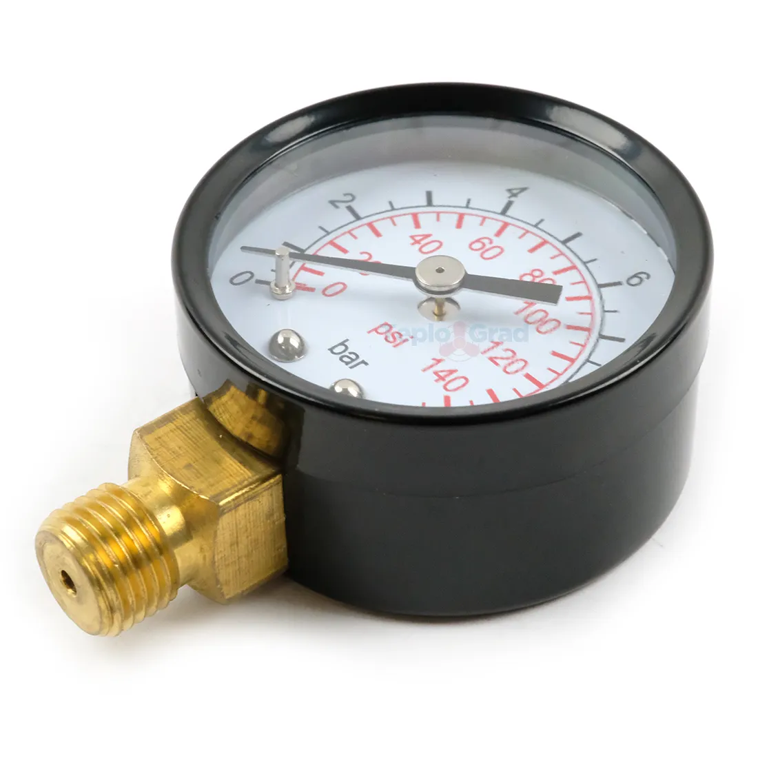 Манометр радиальный TIM, корпус 50 мм, диапазон 0-10 бар, подключение 1/4 Y-50-10