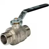 Шаровой кран Stout НР-НР 3/4 полнопроходной, ручка рычаг