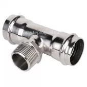 Пресс-тройник НР 28x1/2x28 TIM из нержавеющей стали