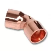 Отвод 45° 42 ВП-ВП Sanha 5041, для медных труб под пайку 1504142