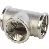 Тройник 1 ВВ никелированный Stout