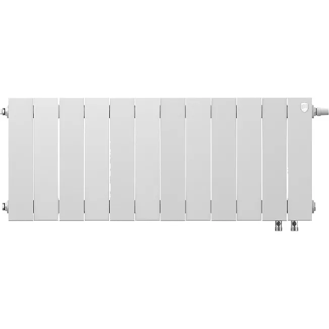 Биметаллический радиатор Royal Thermo PianoForte 300 Bianco Traffico VDR80 12 секций с нижним подключением