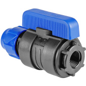 Кран шаровой Valfex с внутренней резьбой 25х1 для ПНД труб компрессионный Кран шаровой Valfex с внутренней резьбой 25х1 для ПНД труб компрессионный