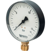 Манометр радиальный Watts F+R200 корпус 100 мм, 0-16 бар, подключение 1/2