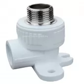 Угольник комбинированный с креплением TIM НР 25x3/4 PP-R