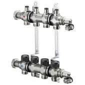 Коллектор Oventrop Multidis SF 9 со встроенными регулирующими вставками на 9 выходов - 1404559