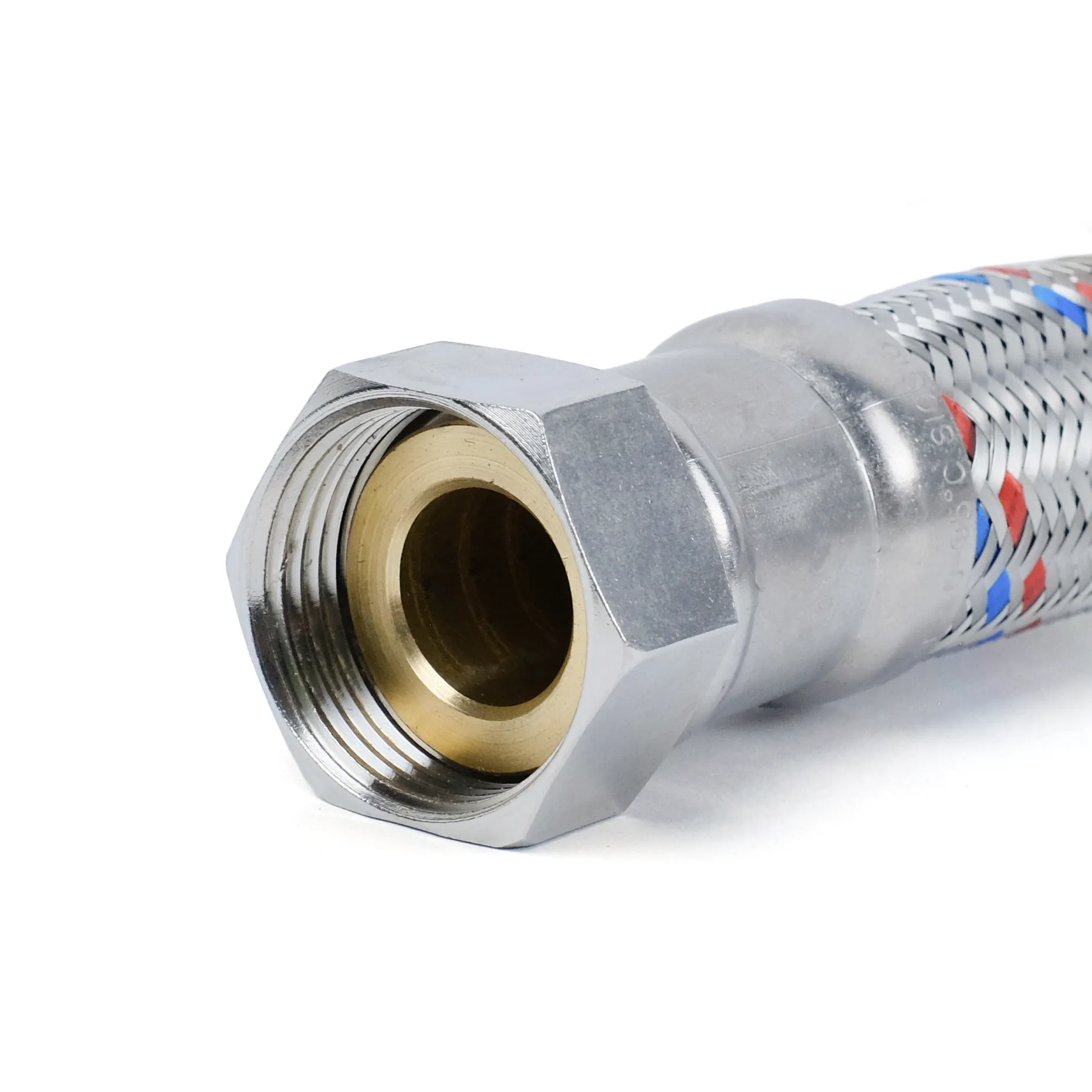 Гибкая подводка ГИГАНТ TIM 80 см, 1 гайка - гайка