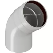 Отвод конденсационный Rommer Dn 80 45° Отвод конденсационный Rommer Dn 80 45°