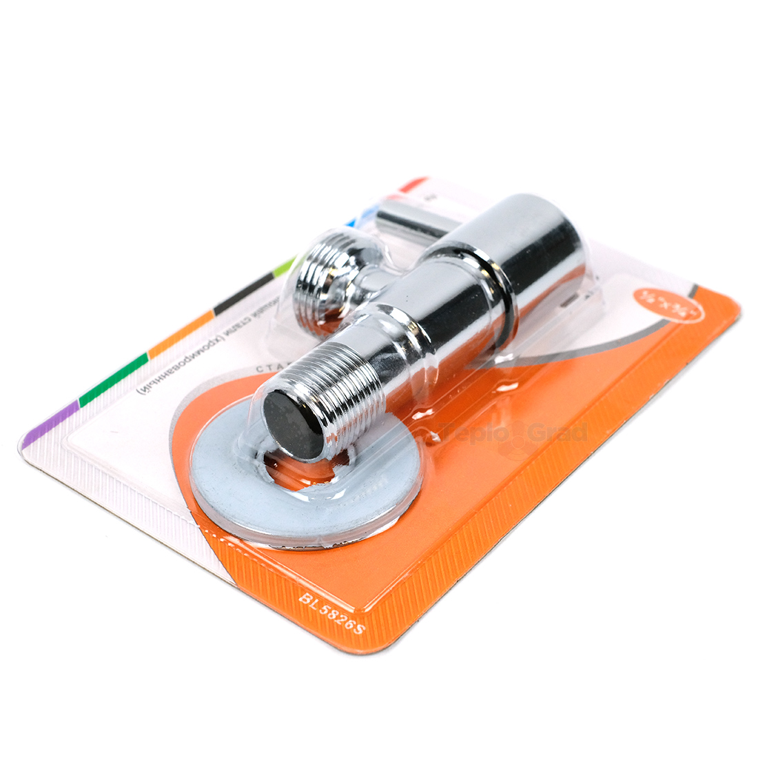 Кран угловой TIM 1/2x3/4 НР, нержавеющая сталь (хром) Кран угловой TIM 1/2x3/4 НР, нержавеющая сталь (хром)