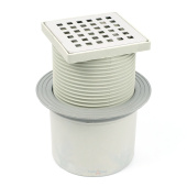 Трап Valfex 100x100 DN110 регулируемый, вертикальный выпуск