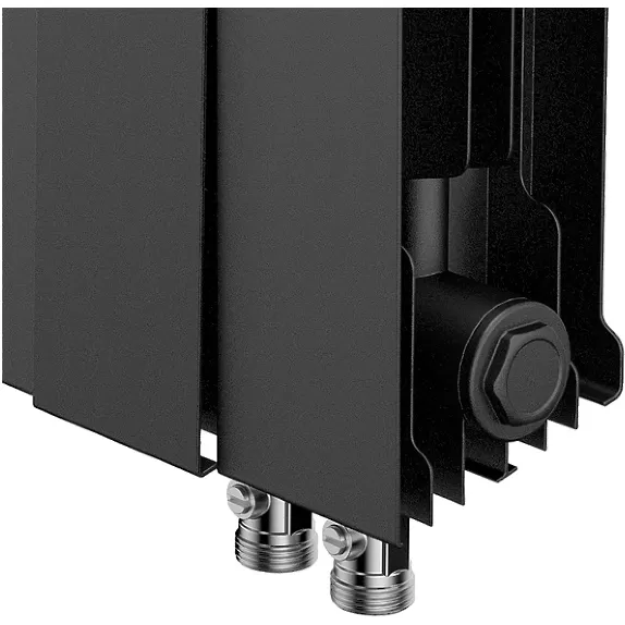 Биметаллический радиатор Royal Thermo PianoForte 500 Noir Sable VDR80 12 секций с нижним подключением