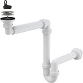 Сифон для раковины AlcaPlast A413 экономящий пространство