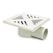 Трап горизонтальный Valfex 150x150 с решеткой из нерж. стали