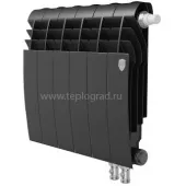 Биметаллический радиатор Royal Thermo BiLiner 350 Noir Sable VDR 6 секций с нижним подключением