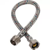 Гибкая подводка для воды Stout НР 3/8 x ВР 1/2, длиной 400 мм