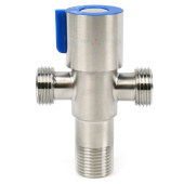 Кран трехпроходной TIM 1/2x1/2x1/2 нержавеющая сталь BL5855.02S купить ...