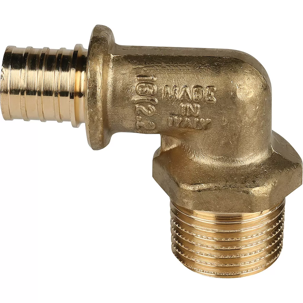 Угольник Stout НР 16x1/2 для труб из сшитого полиэтилена