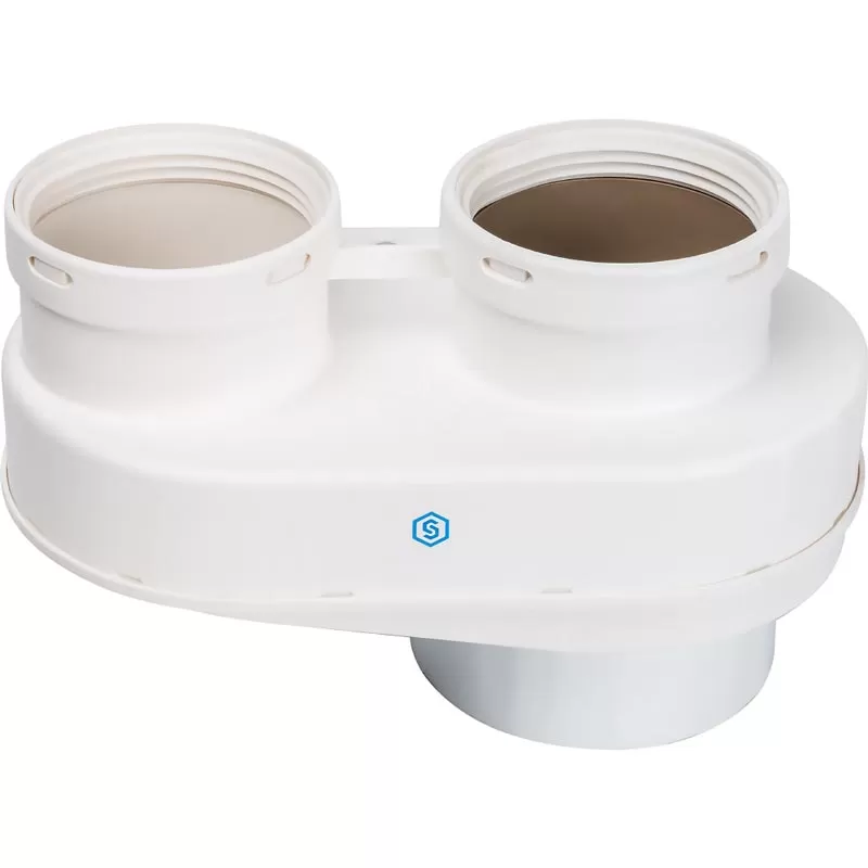 Разделительный адаптер Stout Dn 80/80 мм (совместимый с Vaillant и Protherm) PP-Ryton