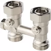 Узел нижнего подключения радиатора для однотрубной системы Stout прямой 3/4 Узел нижнего подключения радиатора для однотрубной системы Stout прямой 3/4