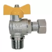 Кран шаровой для газа Itap 062 НВ 1/2 угловой, с накидной гайкой