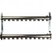 Коллектор из нержавеющей стали Stout для радиаторной разводки на 11 выходов