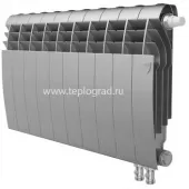 Биметаллический радиатор Royal Thermo BiLiner 350 Silver Satin VDR 10 секций с нижним подключением
