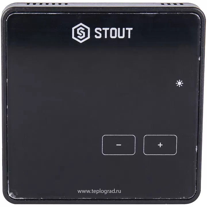 Беспроводной комнатный регулятор Stout R-8z, черный
