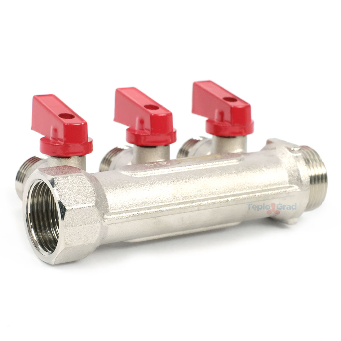 Коллектор Valfex с шаровыми кранами 3/4x1/2 на 3 выхода